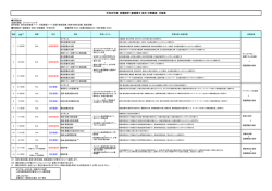 講座日程表 （PDF）