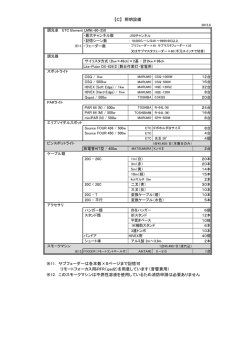 【C】 照明設備 ※11. サブフェーダーは各本数×5ページまで記憶可