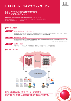 IIJ GIOストレージ&アナリシスサービス