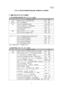 資料 1 平成 26 年度浜松市創造都市推進会議 事業報告及び決算報告 1
