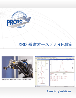 XRD 残留オーステナイト測定 - X線回折装置のプロトマニュファクチュア