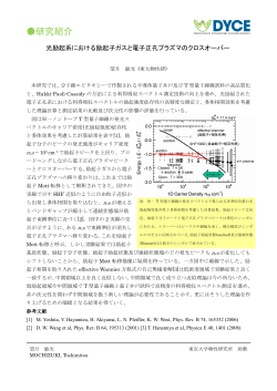 研究紹介 - 半導体における動的相関電子系の光科学