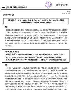 晩発性パーキンソン病で神経変性がゆっくり進行する