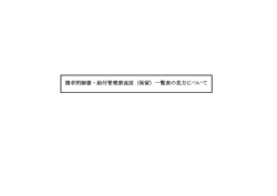 請求明細書・給付管理票返戻（保留）一覧表の見方について