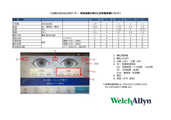 ＜スポットビジョンスクリーナー 測定結果の見方と正常基準値について＞