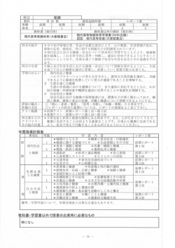 科目の紹介 *少子化や情報化等、 社会の急激な変化によ り、 心の健康