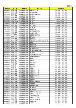 学習塾法務管理者名簿