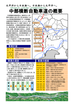 中部横断自動車道の概要(H22.3)