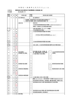 円 制 限 付 一 般 競 争 入 札 ス ケ ジ ュ ー ル 46,342,800 福岡地区水道