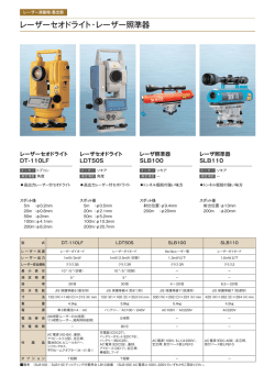 レーザーセオドライト・レーザー照準器