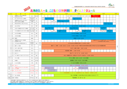 北海きたえーる こどもの日無料開放 タイムスケジュール