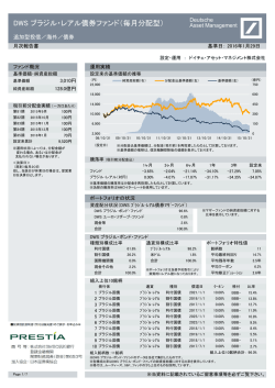 DWS ブラジル・レアル債券ファンド（毎月分配型）