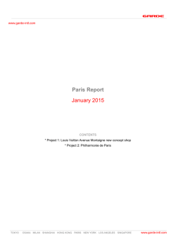 Paris Report January 2015