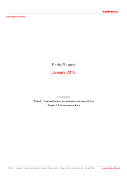 Paris Report January 2015