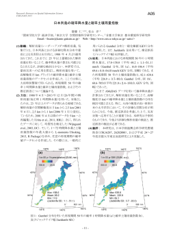 日本列島の確率降水量と確率土壌雨量指数