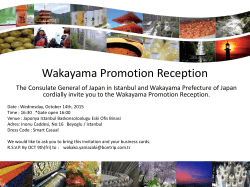 Wakayama Promotion Reception - Japonya Başkonsolosluğu, İstanbul