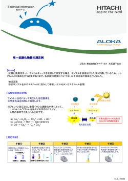 単一抗酸化物質の測定例 -Technical information