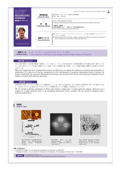 単一分子のスピン自由度を用いたデバイス開発 Development of