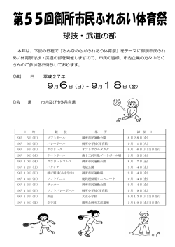 球技・武道の部