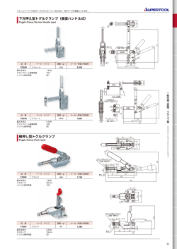 横押し型トグルクランプ