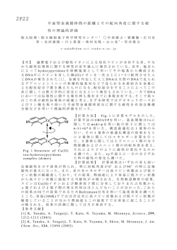 平面型金属錯体間の距離とその配向角度に関する磁 性の理論的評価