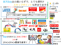 楽天Edyは小銭いらずで、とても便利!! スキップポイントも