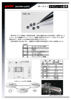 小モジュール歯車