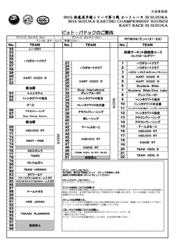 ピット・パドック割