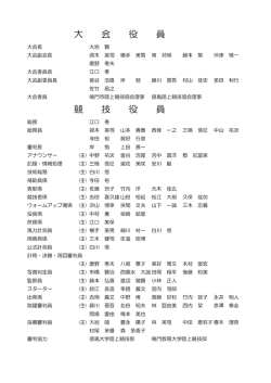 役員補助員 - 徳島陸上競技協会