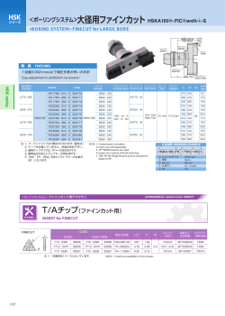 ＜ボーリングシステム＞大径用ファインカット HSKA100 №