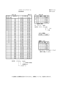 JENIXリニアスケール 橋本テクニカ 販売価格表 2014.12.30 スケール