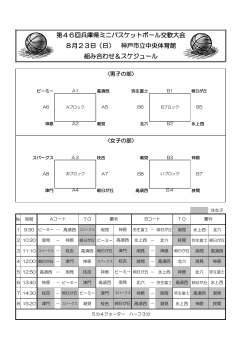 第46回兵庫県ミニバスケットボール交歓大会 8月23日（日） 神戸市立