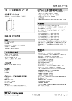 交流電流入力カード（形式：R3-CT8B） - M