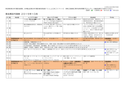 東北教区代祷表 2015年10月