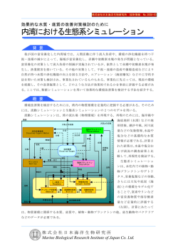内湾における生態系シミュレーション