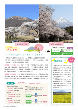 大山と桜