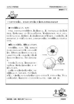 一つのワタの実に、かたまりが3個と4個のものがあるのはなぜ