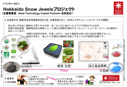 Hokkaido Snow Jewelsプロジェクト
