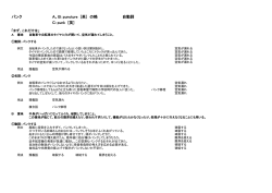 パンク A、B：puncture [英] の略 自動詞 C：punk [英]