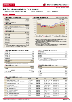 損保ジャパン高金利外国債券オープン（毎月分配型）