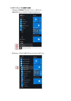 Windows10における「Internet Explorer 11.0」のご利用方法