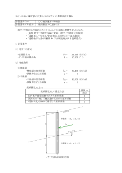 地すべり抑止鋼管杭の計算 (くさび杭タイプ・無限長杭計算)) 地すべり