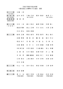 役員名簿 - 兵庫県LPガス協会