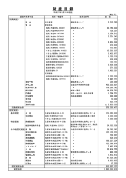 財産目録（PDFデータ108KB）