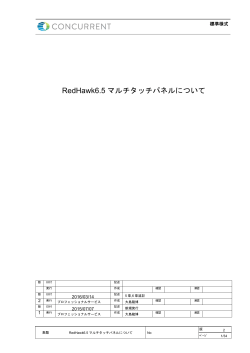 RedHawk6.5 マルチタッチパネルについて