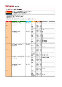 旭川ブロック ≪パートナーさん・アルバイト募集≫