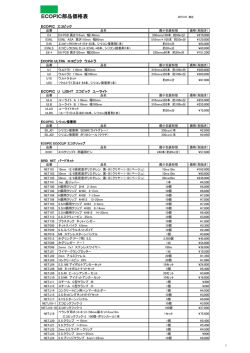 ECOPIC部品価格表