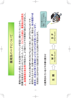 ＜ 養 殖 魚 の エ サ に つ い て ＞ 養殖魚のエサについて