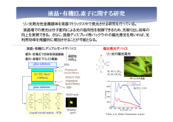 液晶・有機ELの研究