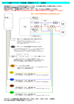 リバース連動ドアミラー下降装置（高機能タイプ） 配線図
